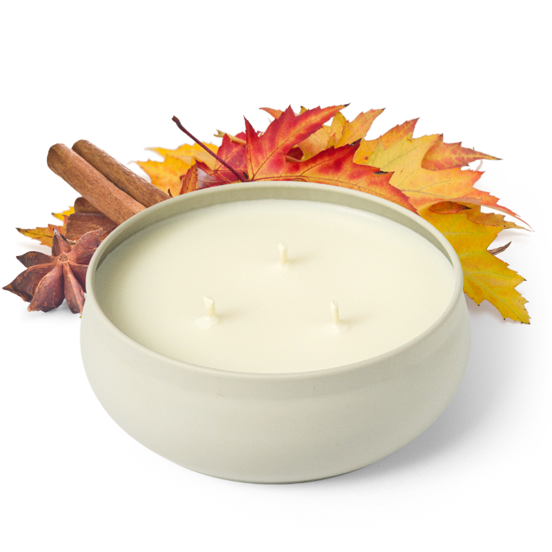 Flannel & Leaves 3-Wick Candle