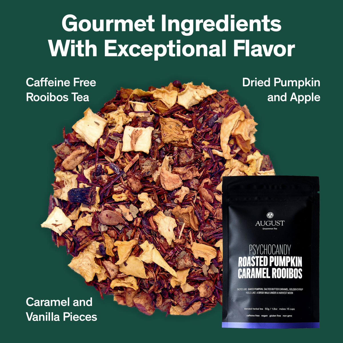 Psychocandy - Roasted Pumpkin Caramel Rooibos Tea (Caffeine Free)