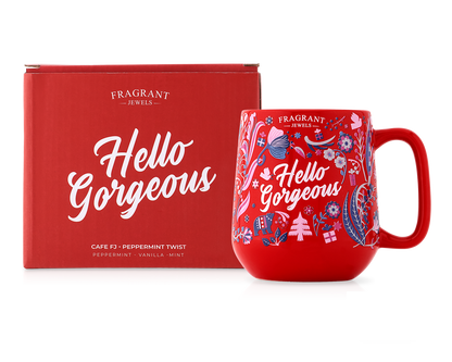 Cafe FJ: Peppermint Twist - Hello Gorgeous - Jewel Candle (Without Jewelry)